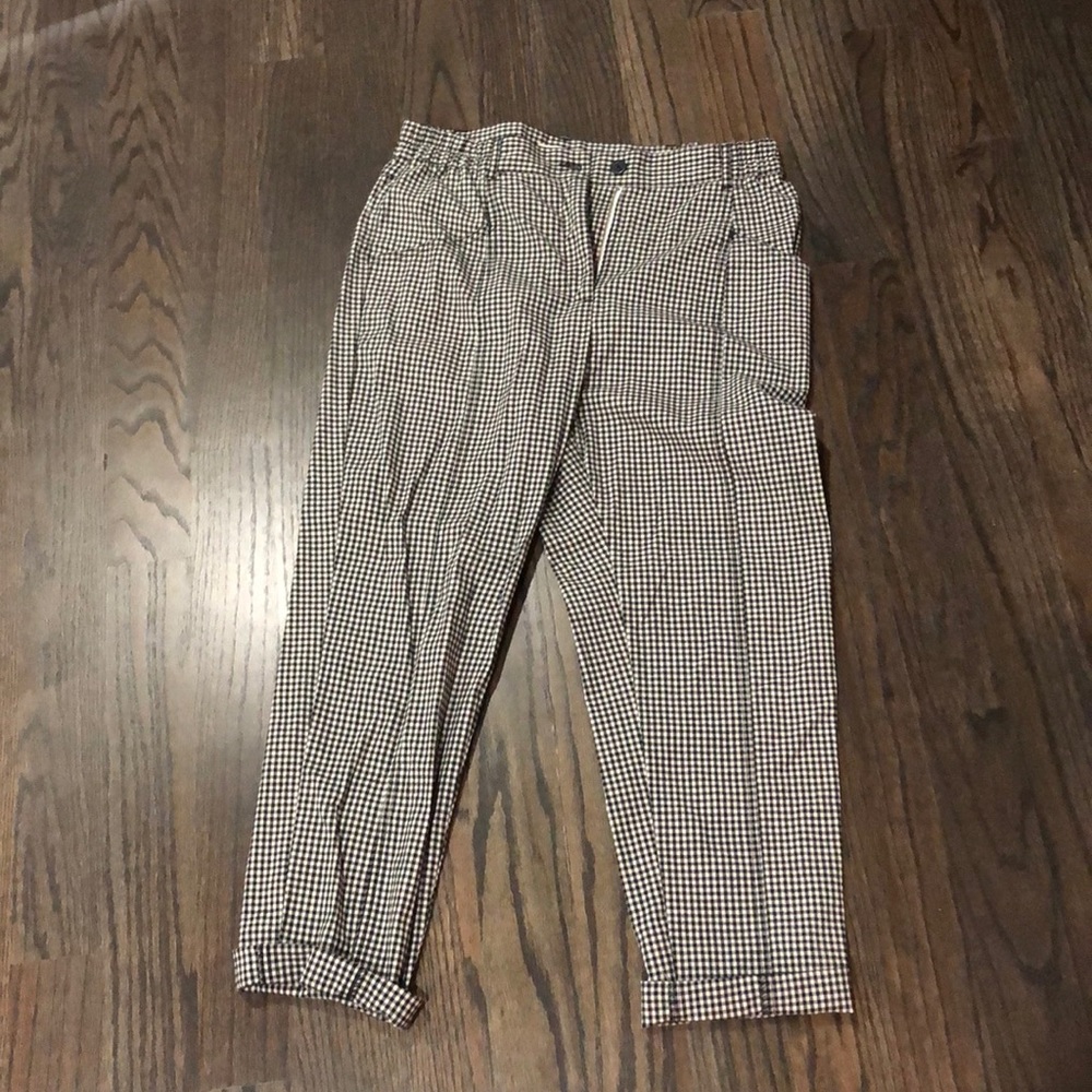 Urban Outfitters Black and White Checked Pants